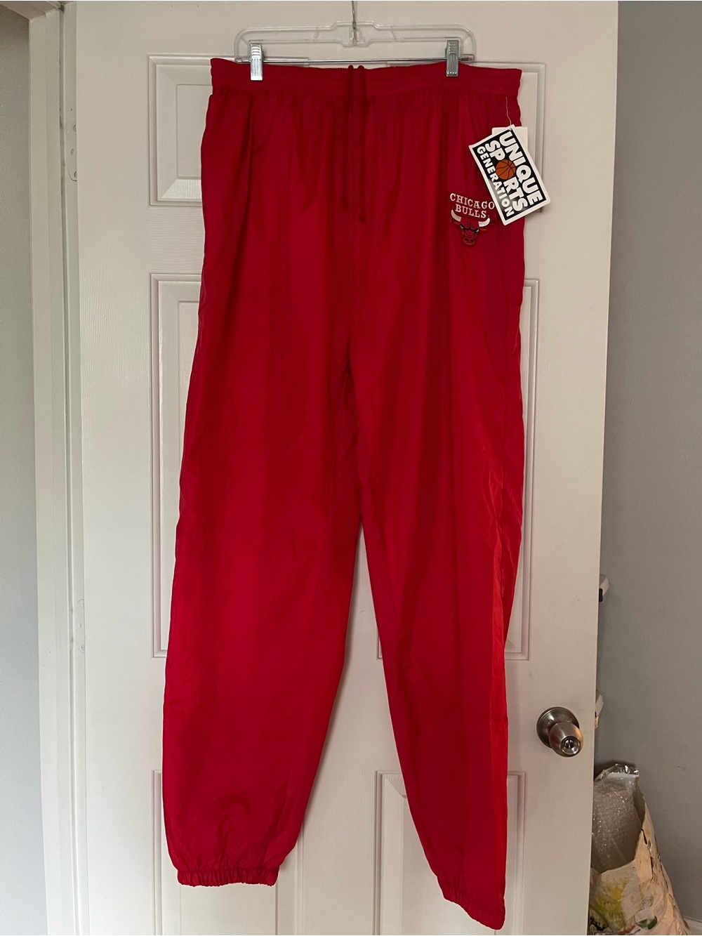 NBA Red Chicago Bulls Jogger Sweatpants | Large Tall